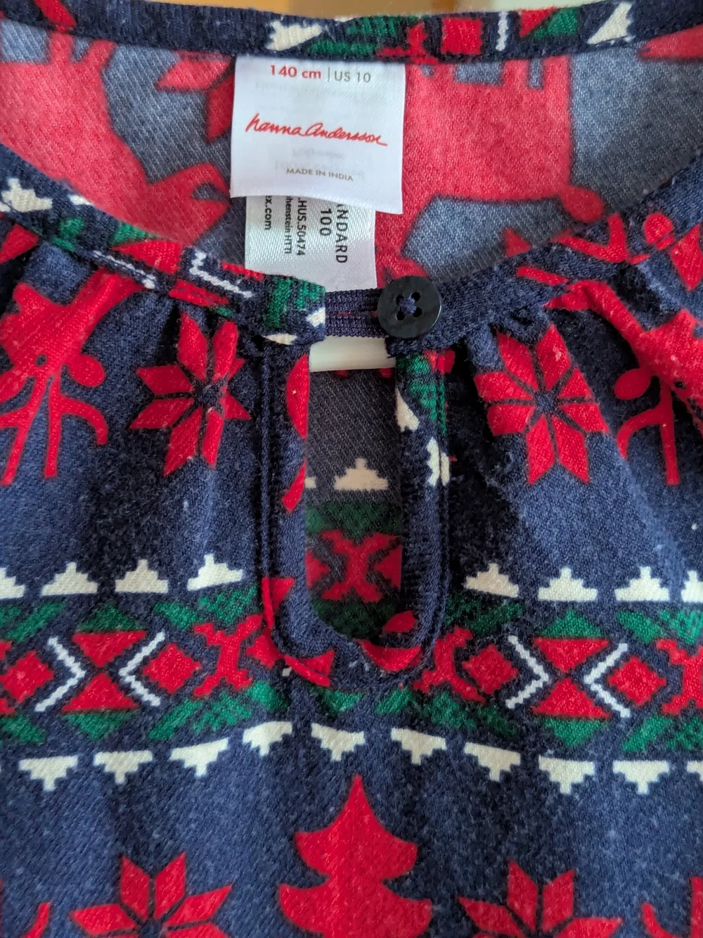 hanna andersson Girls Holiday Nightgown